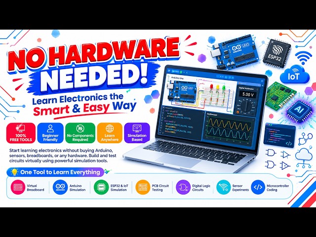 🔥 Tinkercad Tutorial in Tamil | Hardware Illama Electronics Kathukalam 😍 | Beginner to Pro | Part 1