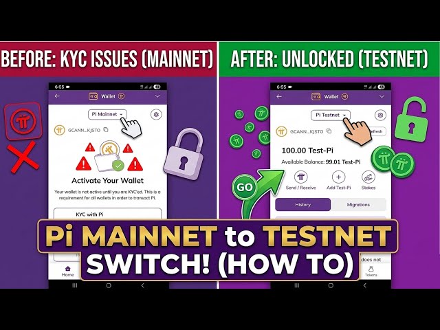 Pi Launchpad Update: How to Switch Pi Account From Mainnet to test Wallet