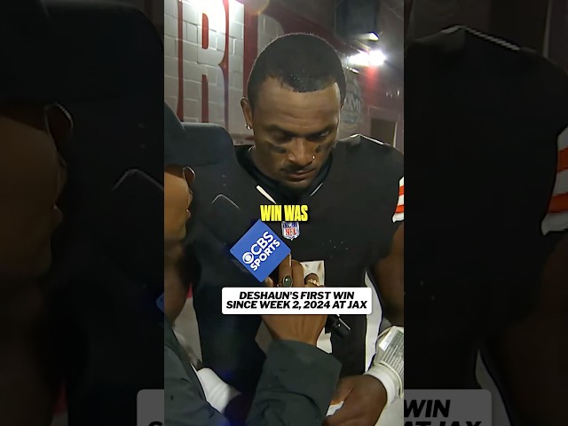 Deshaun's first win in 2 years 😳 #nfl #browns