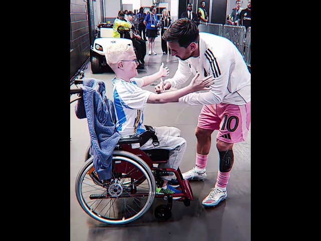 Messi with Disabled Fans ❤️🩹