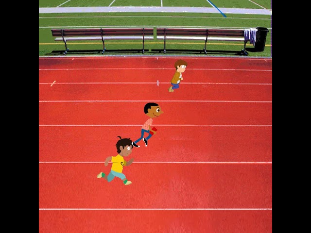 Three boys running