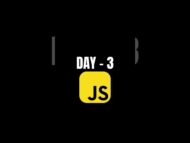 Day 3of Learning JavaScript #coding #coded