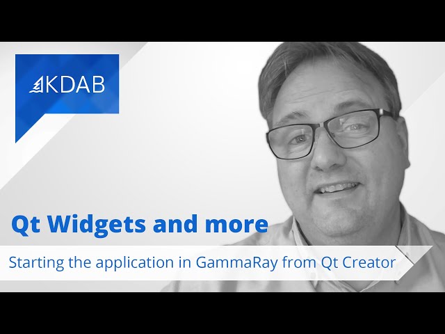 Starting the Application in GammaRay from Qt Creator