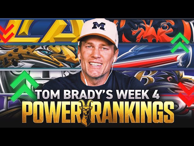 Tom Brady's Week 4 NFL Power Rankings 🚨