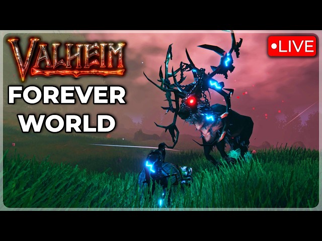 🔴Eikthyr BOSS Fight & Black Forest (Valheim Forever World Ep.2)