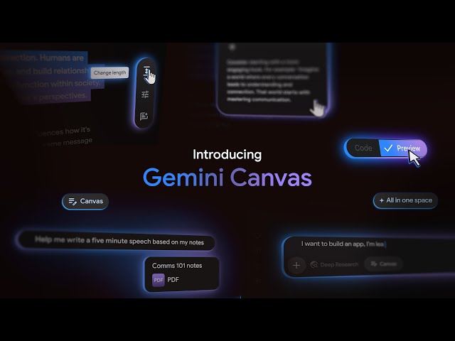 Introducing Canvas in Gemini
