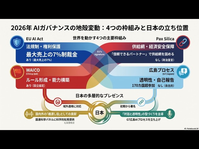 誰がAIを統べるのか？2026年AIガバナンス