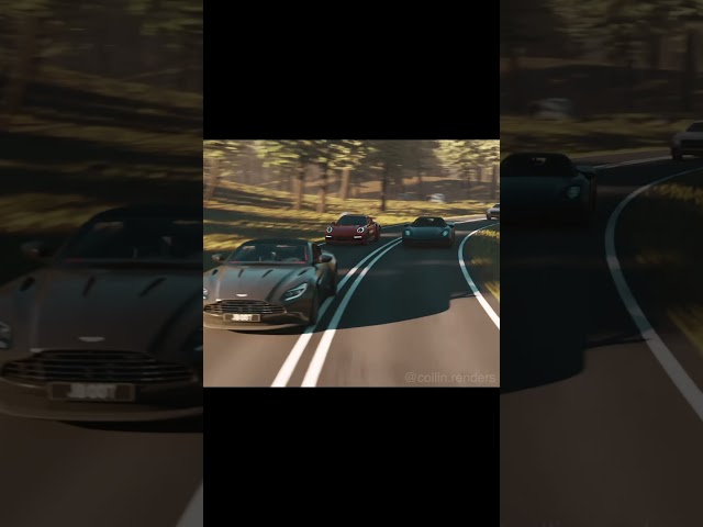 Super car race render