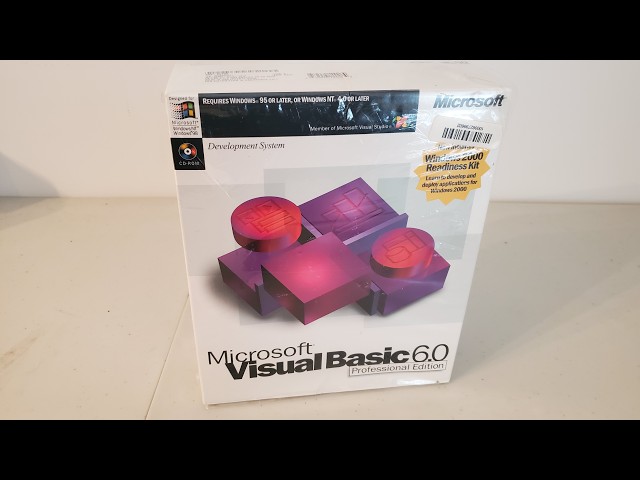Opening a Brand New Visual Basic 6.0 Box from 1999!