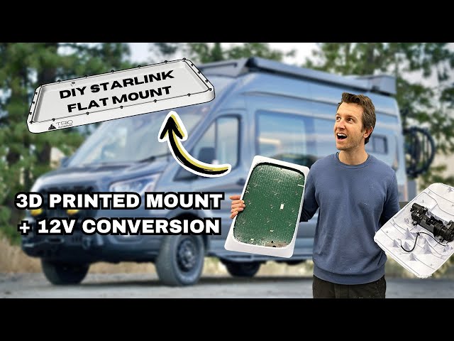 DIY Starlink Flat Mount and 12V Conversion | The TRIO Gen 2 Flatmount