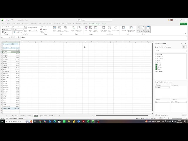 Excel Timeline Feature Explained | Analyze Yearly Branch Sales in Seconds