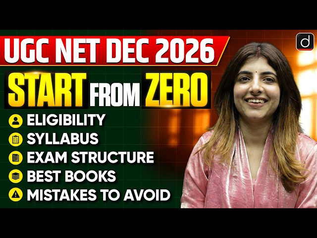UGC-NET Dec 2026 | Start from Zero: Eligibility, Syllabus & Best Books | Drishti UGC-NET JRF