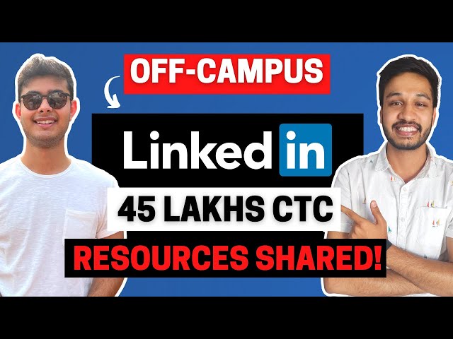 45 Lakh CTC Off-Campus LinkedIn | SRE Offer | LinkedIn Interview Experience | How to crack LinkedIn