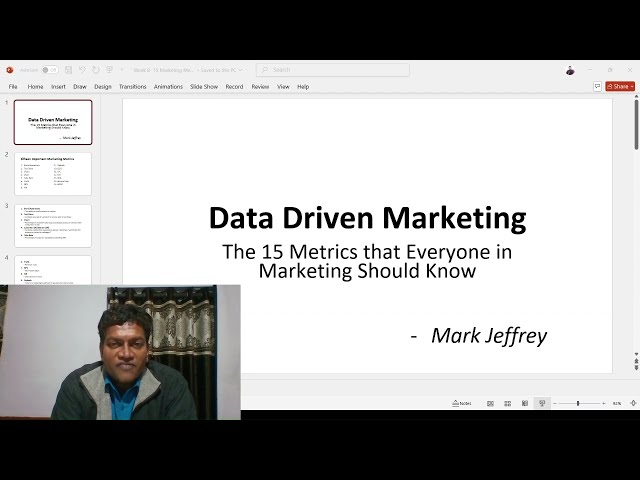 Marketing Metrics from the book Data Driven Marketing by Mark Jeffrey.