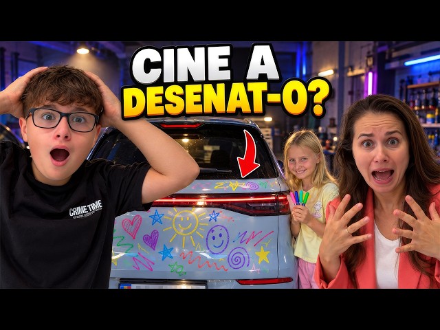 Mom is shocked! Who drew on her car? 🫨