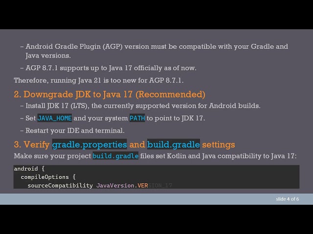 Fixing Unknown Kotlin JVM target: 21 in Ionic Capacitor Android Build