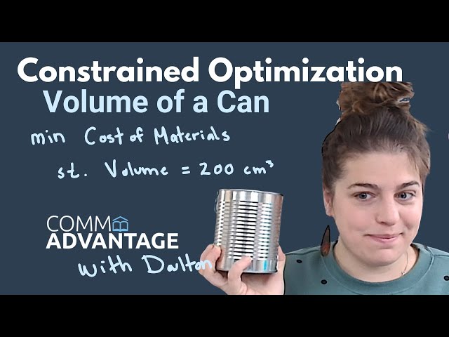 Learn Calculus - Constrained Optimization with a Cylinder