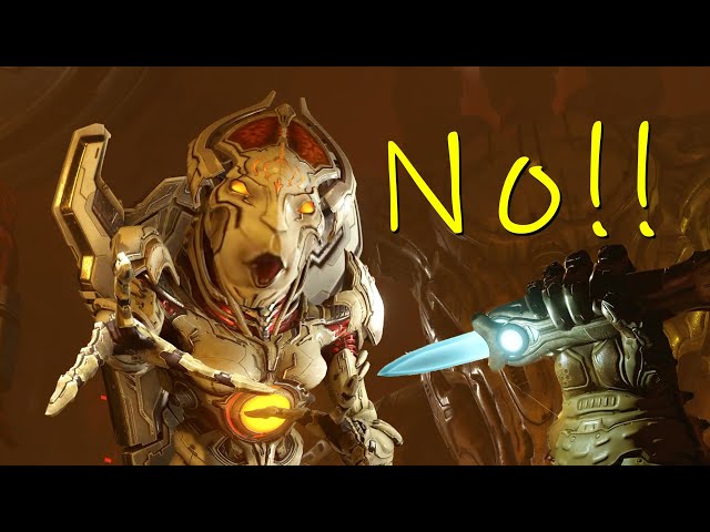 the doom slayer has a knife