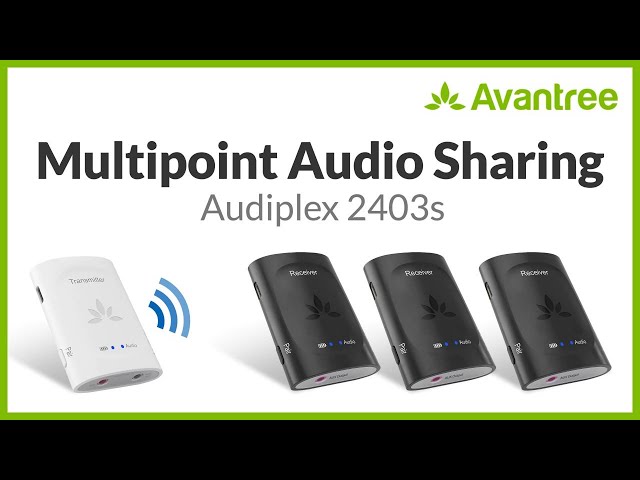 Connect Up to 100 Devices to 1 Transmitter with Multipoint Audio Sharing - Audiplex 2403S