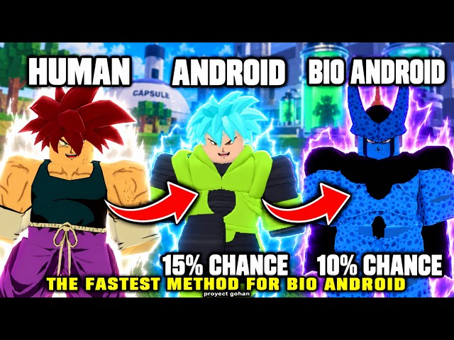 How to get BIO ANDROID race FAST and EASY in Proyect Gohan Roblox