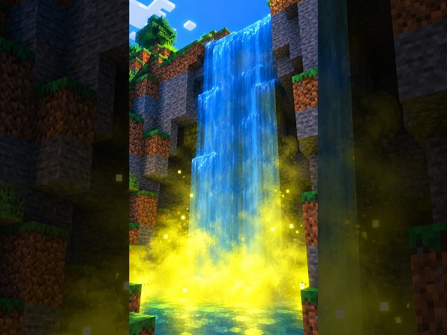 Here is how to make a waterfall in minecraft.#minecraft #builds #minecraftvideos #minecarftbuilds