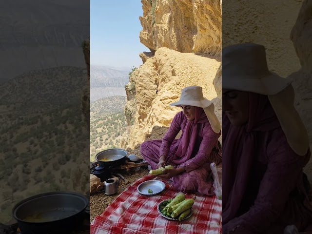 Nahid Climbs Dangerous Cliffs to Cook in the Mountains | Village Life