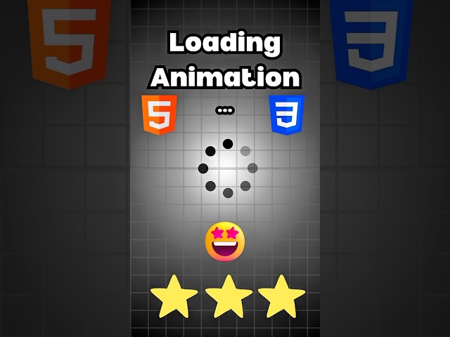 Pure CSS Dot Loader π₯ #shorts