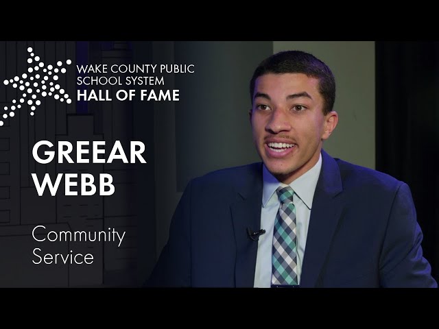 Greear Webb | Wake County Public School System Hall of Fame 2021 (Community Service)