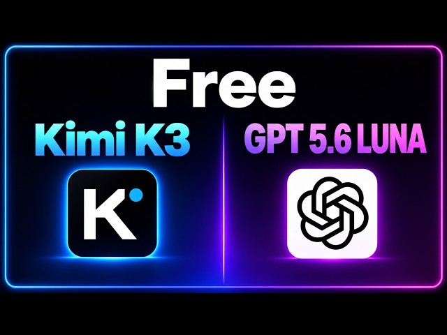 Use Kimi K3 & GPT-5.6 Luna For Free in VS Code!