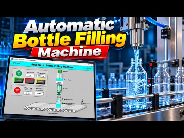 Automatic Bottle Filling Machine | PLC Based Industrial Automation | Automation School