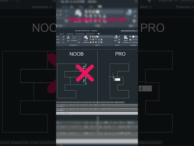 Quick Tip for Efficient Dimensioning in AutoCAD