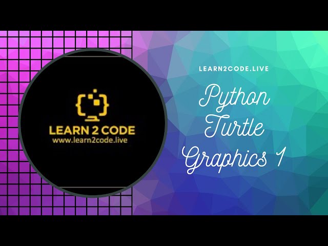 Python Turtle Graphics 1 (for kids) | Learn2Code Live