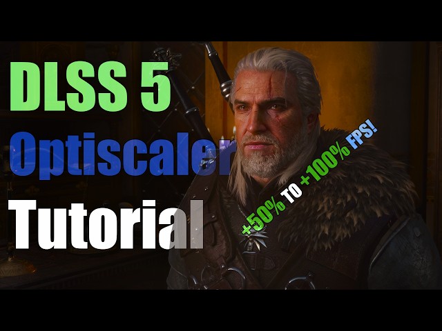 DLSS 5 Tutorial - Optiscaler - Witcher 3 & Resident Evil Requiem