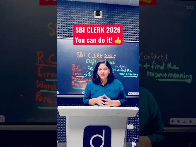 SBI CLERK 2026- You can do it! 👍 #sbiclerk #examanalysis #drishtibanking