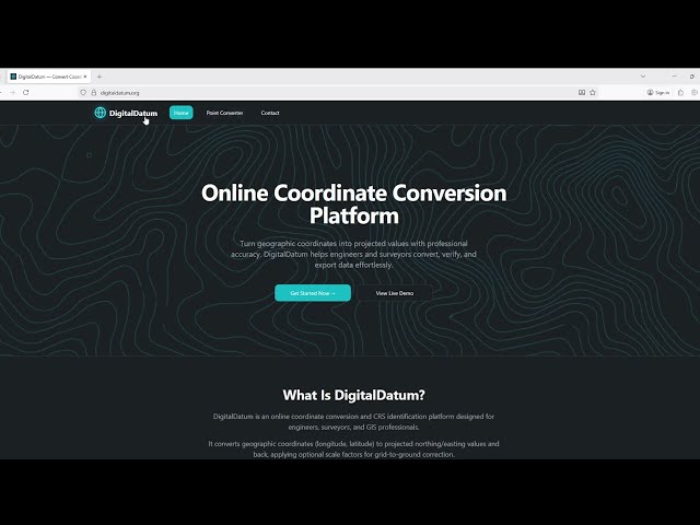 Convert Survey Coordinates Instantly | DigitalDatum.org Full Tutorial