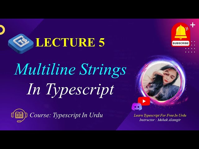 multilines strings in typescript in urdu | govornor sindh it course