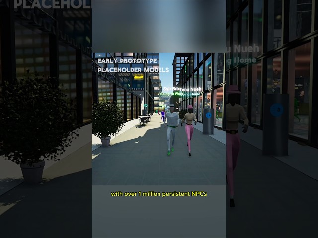 Starting to populate my procedural city with NPCs. #gamedev #indiegame