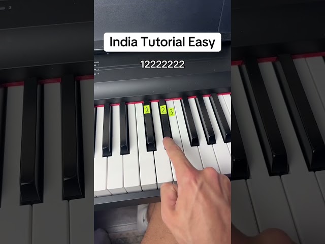 India Song Tutorial #piano #easy #pianotutorial