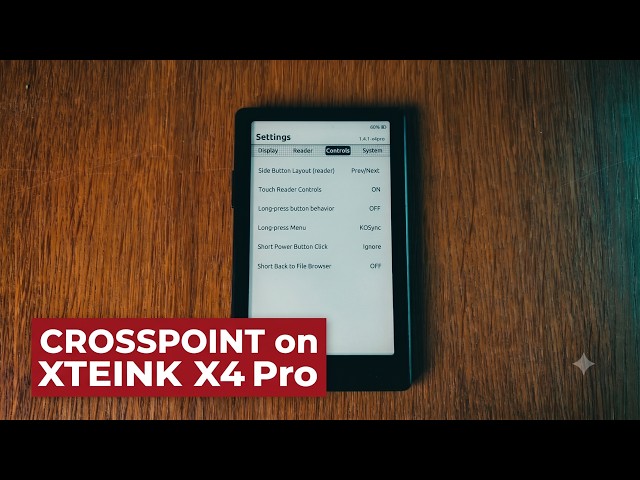 My review of CrossPoint firmware for the XTEINK X4 Pro