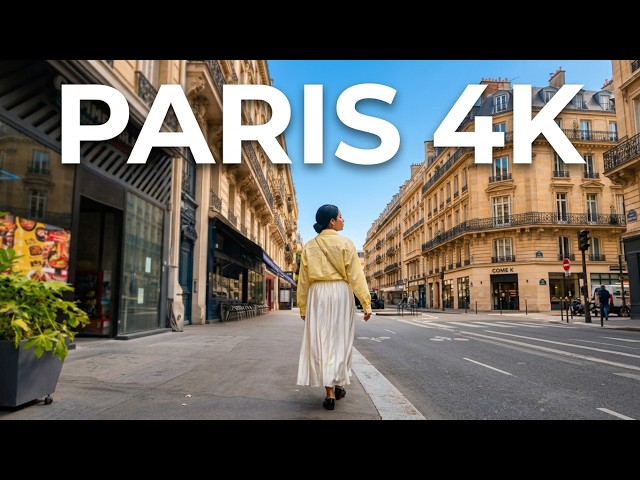 Paris 4K Walk  🇫🇷 Walking Through Paris