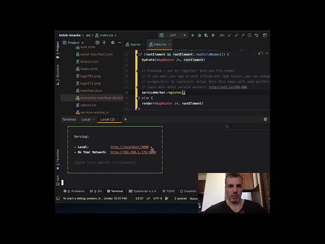 Integrating d3.js with React - performance Knick-Knacks - Optimize CRA with Precache