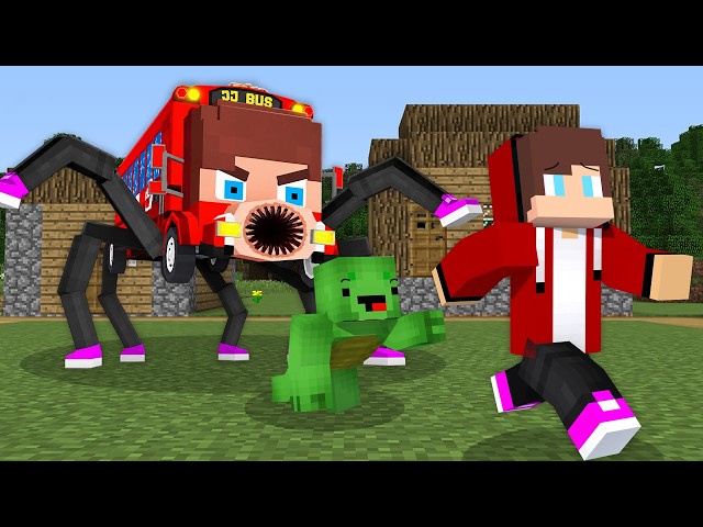JJ and Mikey vs JJ BUS EATER in Minecraft !