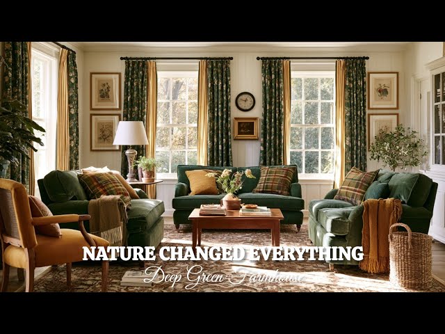 WHAT HAPPENS When You Bring the Countryside Indoors? 🍃 Deep Green Farmhouse HOME DECOR Inspiration