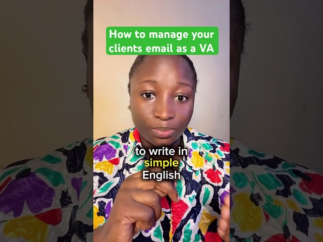 How to manage your clients email #virtualassistant #emailmanagement #remotework
