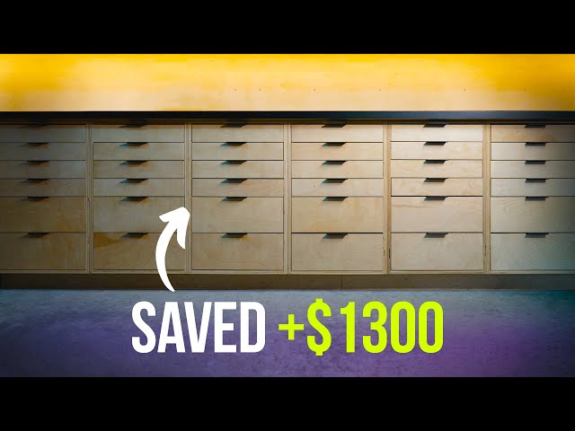 Drawer slides are expensive. Do this instead.