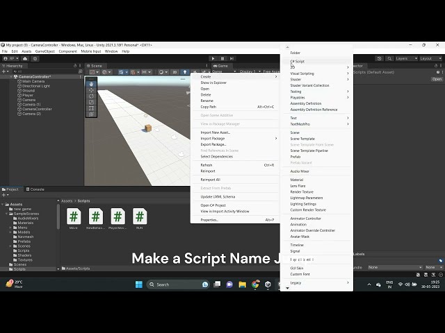 player jump unity 3d in 2 minutes easy way#unity #development #3d #script