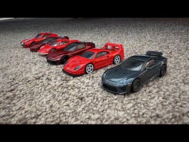 Unboxing Hotwheels Lexus LFA & Ferrari 5 Pack