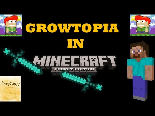 Growtopia In Minecraft PE (Minecraft PE Machinima)