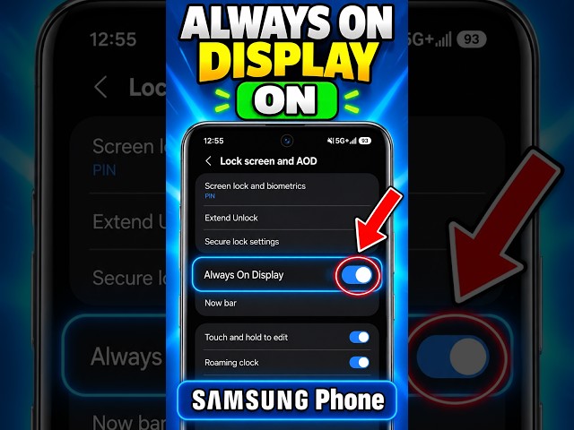 How to Turn On Always On Display on Samsung Phone
