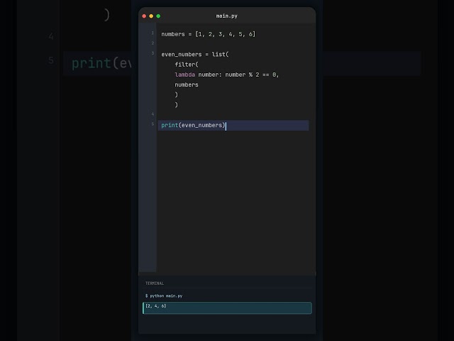 Python filter() 🐍 | Select Values That Match a Condition